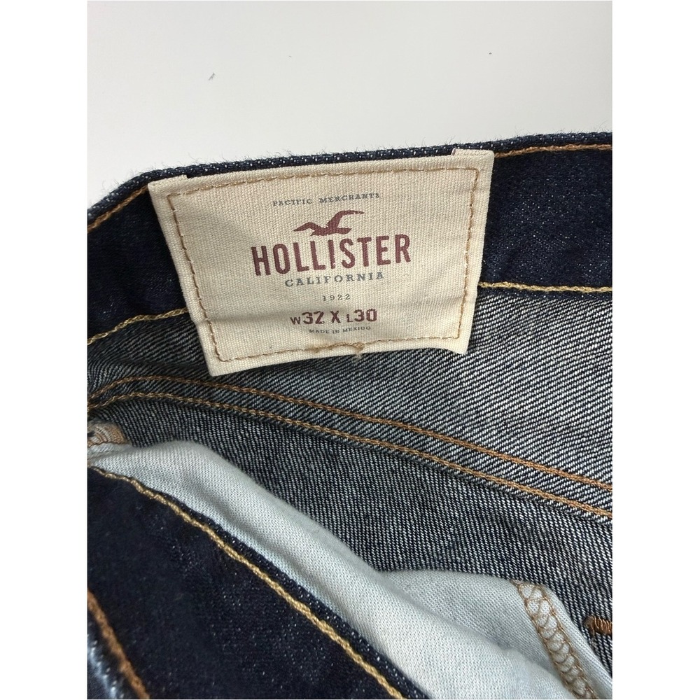 Hollister Mens Epic Flex Slim Straight Leg Denim Jeans Blue Wash 31x30 - Picture 3 of 8